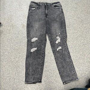KANCAN BAGGY Grey ACID WASH JEANS